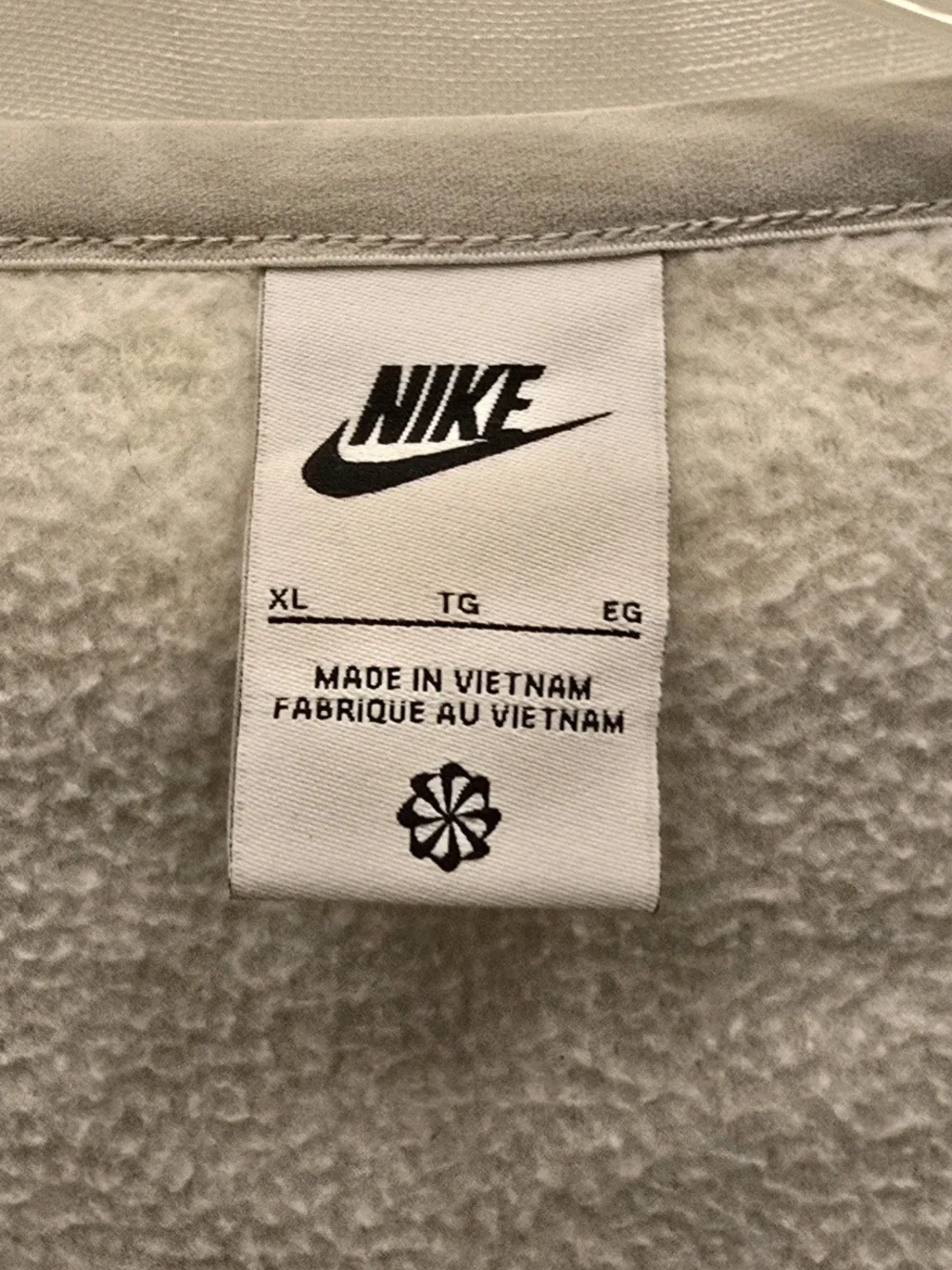 Nike Sherpa Sleevless Vest Full Zip Front Size XL